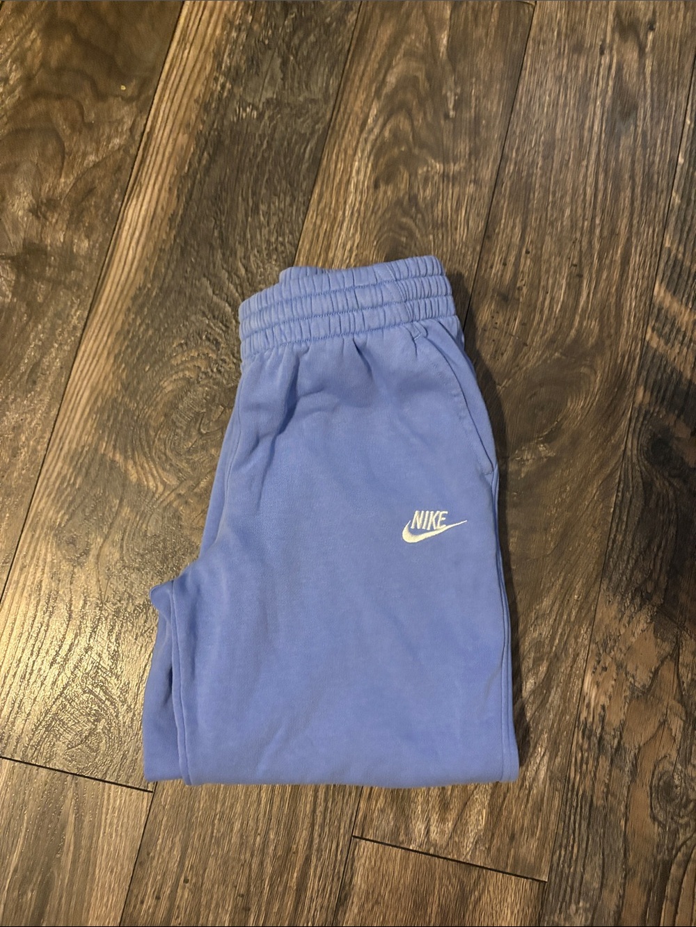 Nike Youth Lavender-Blue Joggers with White Swoosh